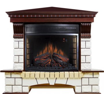 Каминокомплект Royal Flame Pierre Luxe угловой c очагом Dioramic 28 LED FX