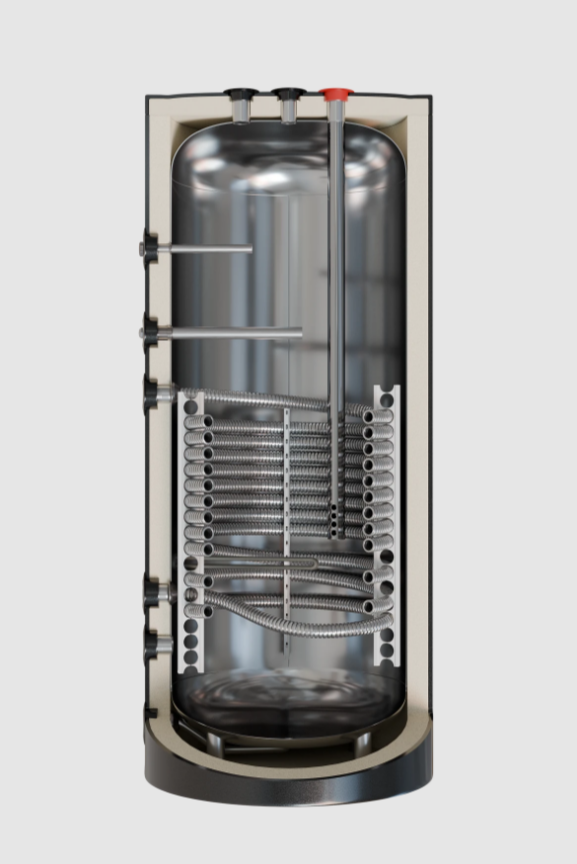 Бойлер косвенного нагрева E8 tempo S-200L-2LB черный — фото 7