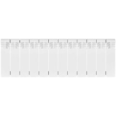 Биметаллический радиатор отопления Stout Vega 200 12 секций боковое подключение белый RAL 9016