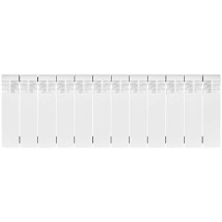 Биметаллический радиатор отопления Stout Vega 200 12 секций боковое подключение белый RAL 9016