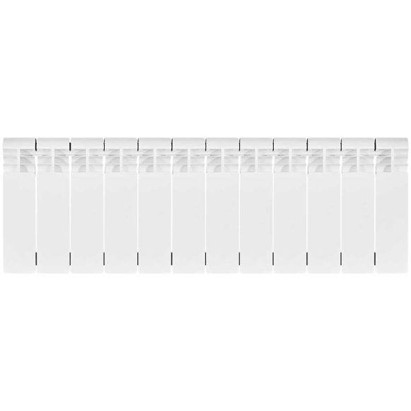 Изображение товара Биметаллический радиатор отопления Stout Vega 200 12 секций боковое подключение белый RAL 9016