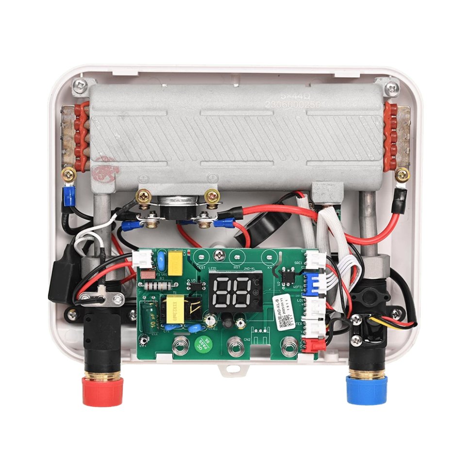 Проточный электрический водонагреватель E8 tempo KLE60 белый пластик