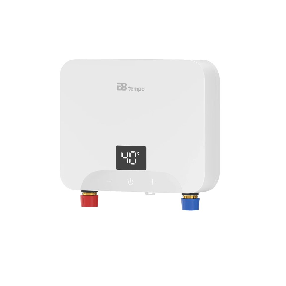 Проточный электрический водонагреватель E8 tempo KLE60 белый пластик