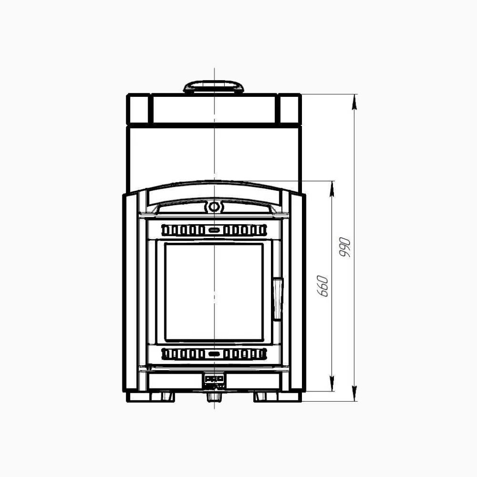 Печь банная PROMetall Атмосфера XL в облицовке Амфиболит — фото 4