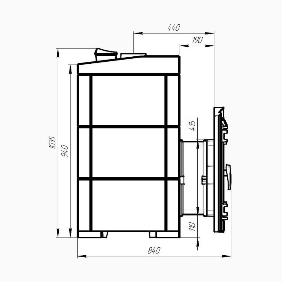 Печь банная PROMetall Атмосфера XL в облицовке Амфиболит — фото 5