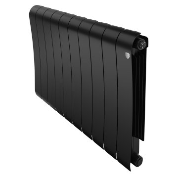 Биметаллический радиатор отопления Royal Thermo Infinity 500 10 секций Noir Sable