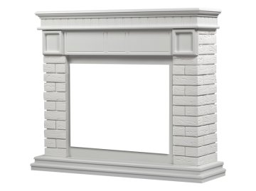 Портал Firelight Bricks 30 камень белый/белая эмаль