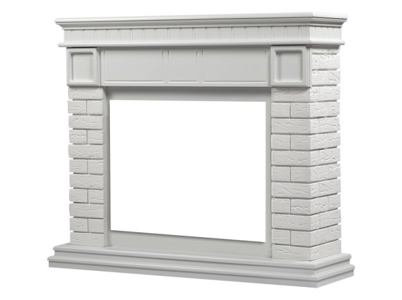 Изображение товара Портал Firelight Bricks 30 камень белый/белая эмаль
