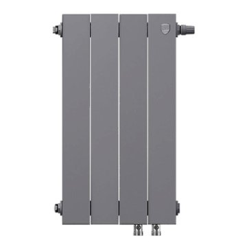 Биметаллический радиатор отопления Royal Thermo PianoForte 500 VDR80 4 секции Silver Satin