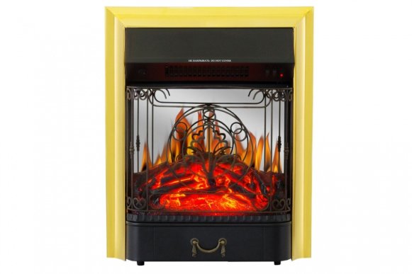 Изображение товара Электрокамин Royal Flame Sorrento с очагом Majestic FX M Brass, белый