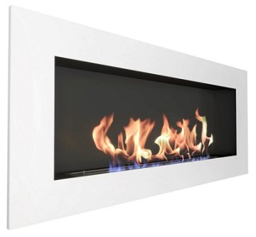 Биокамин Zefire Elliot 1500 c белой рамкой