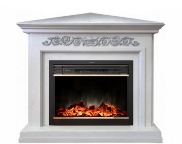Каминокомплект RealFlame Leticia Corner 26 WT с очагом MoonBlaze LUX Brass
