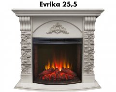 Каминокомплект RealFlame Athena GR STD/EUG/25/25&#039;5 WT с очагом Evrika 25,5 LED