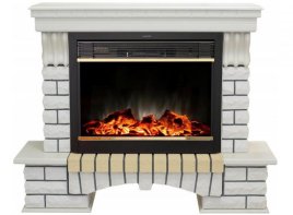 Каминокомплект RealFlame Country 26 WT с очагом MoonBlaze LUX Black/Brass