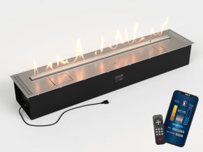Автоматический биокамин Lux Fire Smart Flame 1300 RC Inox
