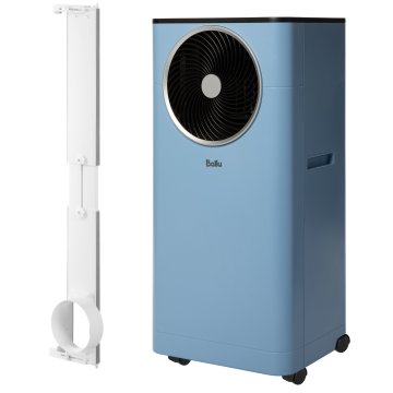 Мобильный кондиционер Ballu BPAC-09 DWB/N6 Blue Twinkle в комплекте с адаптером Ballu UniPort 1.0