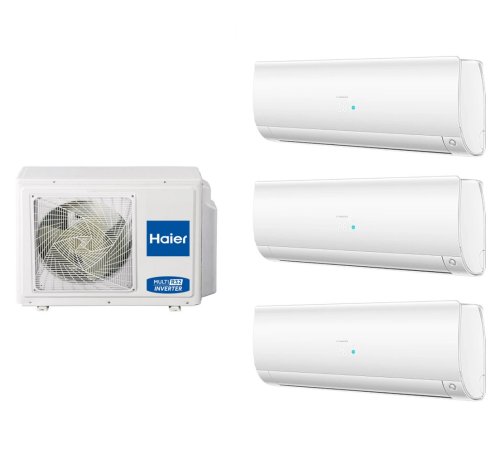 Мульти сплит-система на 3 комнаты 35+25+25 м2 Haier AS35S2SF3FA-W+х2 AS25S2SF3FA-W/4U85S2SR5FA Free Match — фото 1