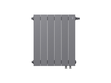Биметаллический радиатор отопления Royal Thermo PianoForte 500 VDR80 6 секций Silver Satin