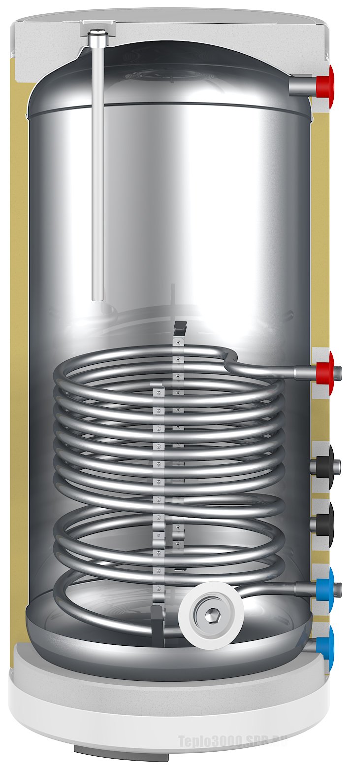 Бойлер косвенного нагрева Thermex Comfort Inox plus 150V/24 нерж — фото 5