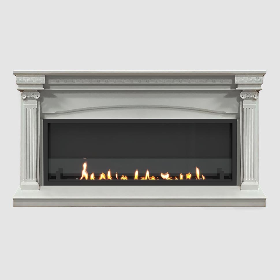 Встроенный портальный биокамин SteelHeat Nikol Long стекло стемалит