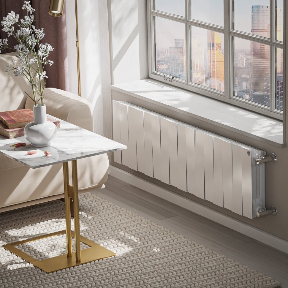 Биметаллический радиатор отопления Royal Thermo PianoForte 300 Белый 16 секций — фото 5