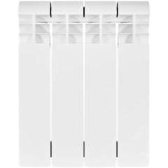 Биметаллический радиатор отопления Stout Vega 350 4 секции боковое подключение белый RAL 9016