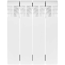 Биметаллический радиатор отопления Stout Vega 350 4 секции боковое подключение белый RAL 9016