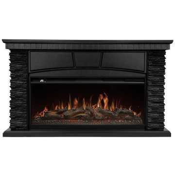 Каминокомплект Royal Thermo Aurora RTFP/P-AR40LS + портал Firelight Porto 42/40/36 камень черный/шпон венге