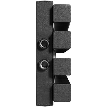 Стальной трубчатый радиатор Stout Tube QV40-1750-4 CU RAL1T103S9005 черный матовый муар