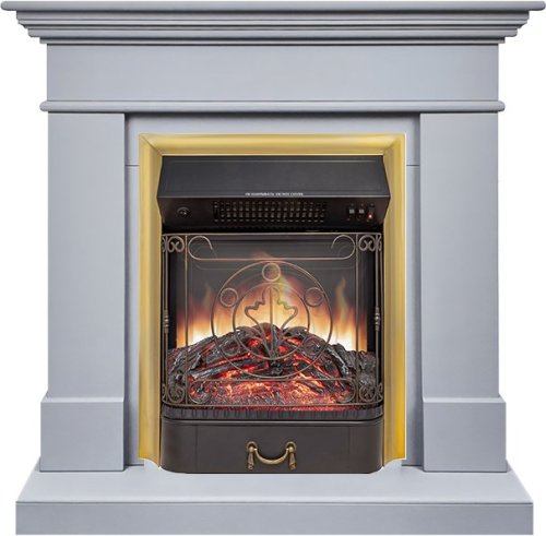 Каминокомплект Royal Flame California STD CRM (Разборный) с очагом Majestic FX M Brass санд смоук — фото 1