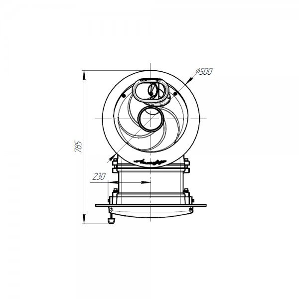 Печь банная PROMetall Атмосфера L в ламелях Жадеит наборный рисунок — фото 4