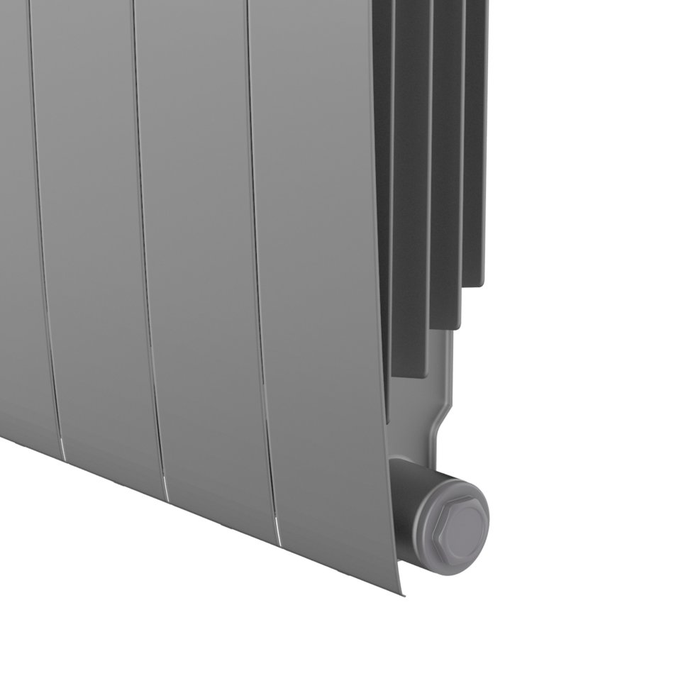 Биметаллический радиатор отопления Royal Thermo BiLiner 350 Silver Satin VR80 10 секций