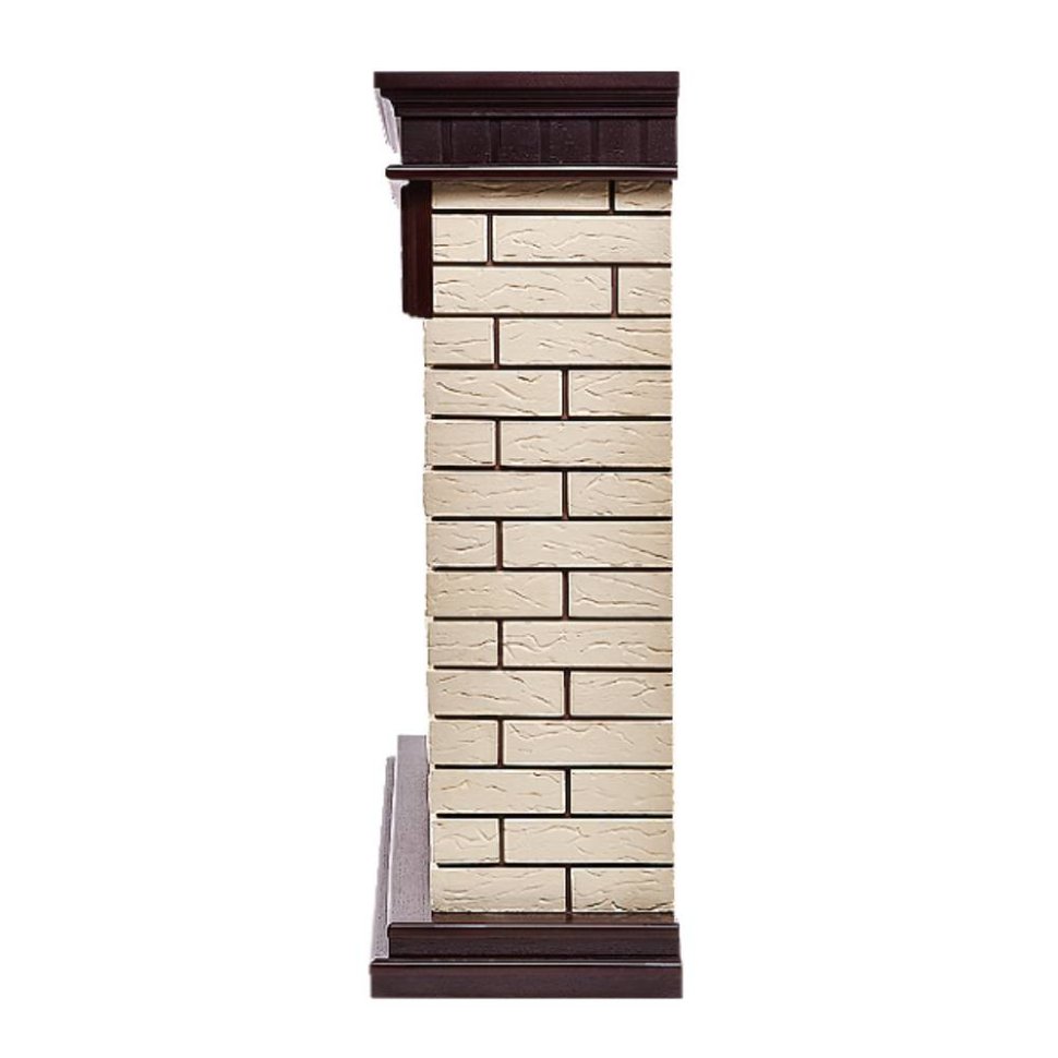 Каминокомплект Firelight Bricks 30 с очагом Electrolux EFP/P-3020LS камень бежевый/шпон темный дуб — фото 3