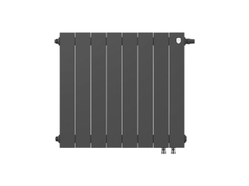Биметаллический радиатор отопления Royal Thermo PianoForte 500 VDR80 8 секций Noir Sable