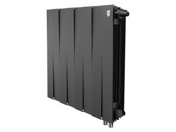 Биметаллический радиатор отопления Royal Thermo PianoForte 500 VDR80 8 секций Noir Sable