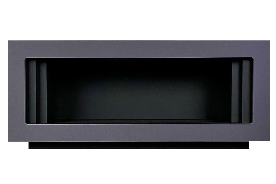 Портал Royal Flame Line SFT под очаг Design L1000RF 3D PS/LOG серый графит с черным — фото 1