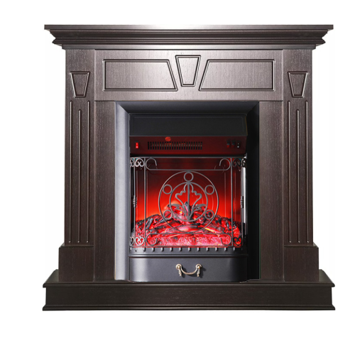 Каминокомплект Interflame Берта с очагом Majestic FX M Black темный дуб — фото 1