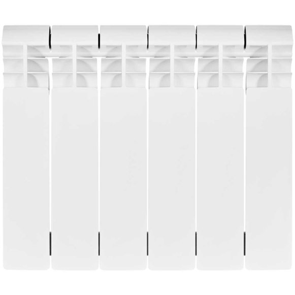 Изображение товара Биметаллический радиатор отопления Stout Vega 350 6 секций боковое подключение белый RAL 9016