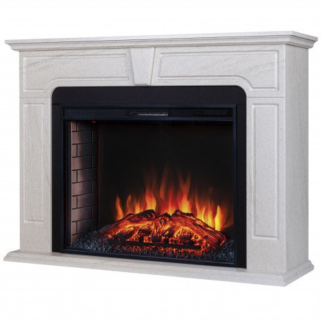 Изображение товара Электрокамин комплект RealFlame Theodor 33 WT F716 с очагом Epsilon 33 S современный дизайн