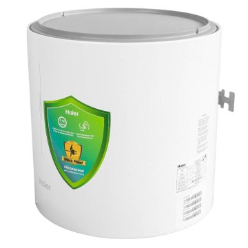 Накопительный водонагреватель Haier ES10V-RQ1 R над раковиной