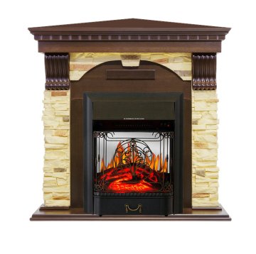 Каминокомплект Royal Flame Dublin угловой с очагом Majestic FX M Black