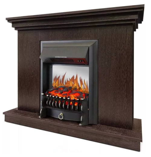 Каминокомплект Хорошие Камины Марс с очагом Royal Flame Fobos FX M Black венге — фото 2