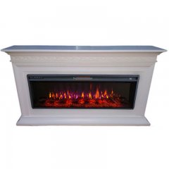 Каминокомплект Interflame Тайлер белый с очагом FreeSpace 50 LED FX QZ