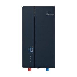 Проточный электрический водонагреватель E8 tempo RW90 синяя стеклянная панель