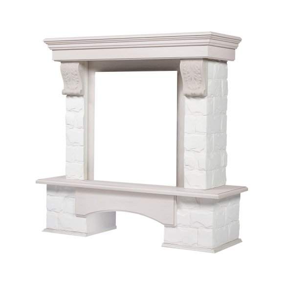 Изображение товара Портал Electrolux Firelight Forte Classic из искусственного камня и МДФ белый дуб