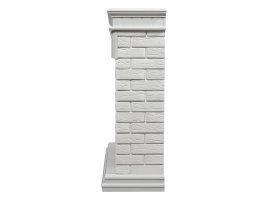 Каминокомплект Firelight Bricks 30 с очагом Electrolux EFP/P-3020LS камень белый/белая эмаль