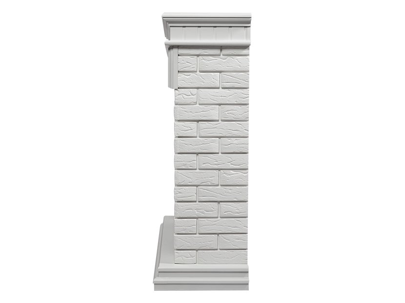 Каминокомплект Firelight Bricks 30 с очагом Electrolux EFP/P-3020LS камень белый/белая эмаль — фото 3