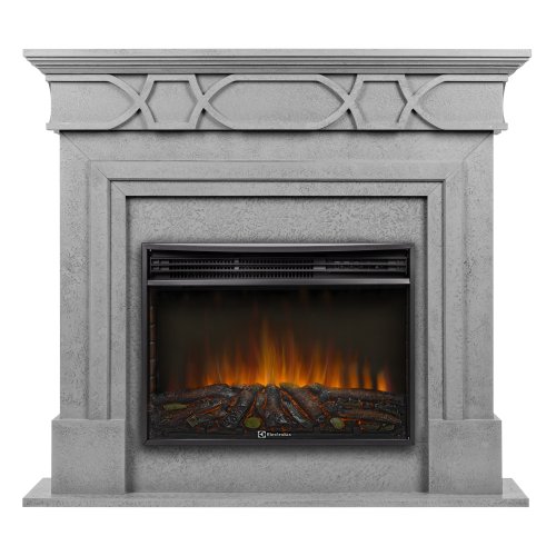 Каминокомплект Firelight Antico 25 с очагом Electrolux EFP/P-2720RLS N серый — фото 1