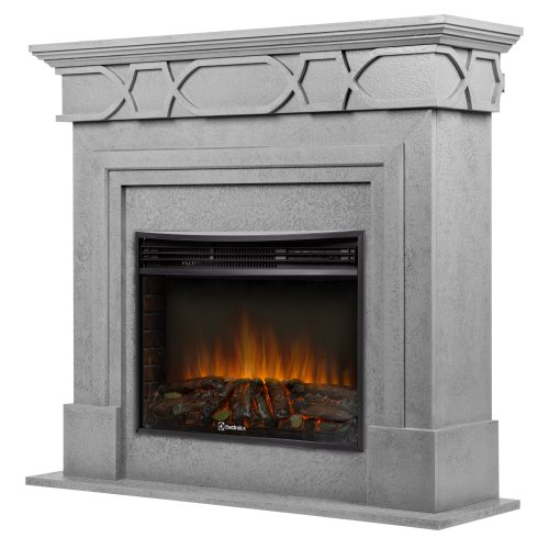 Каминокомплект Firelight Antico 25 с очагом Electrolux EFP/P-2720RLS N серый — фото 2