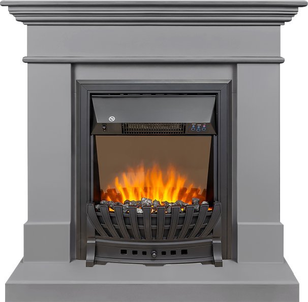 Каминокомплект Royal Flame California STD CRM (Разборный) с очагом Aspen Black санд грей — фото 1